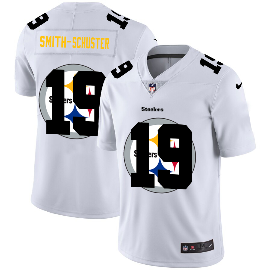 Nike Steelers 19 JuJu Smith-Schuster White Shadow Logo Limited Jersey Nike Steelers 19 JuJu Smith-Schuster White Shadow Logo Limited Jersey