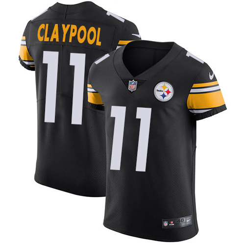 Nike Steelers #11 Chase Claypool Black Team Color Men's Stitched NFL Vapor Untouchable Elite Jersey Nike Steelers #11 Chase Claypool Black Team Color Men's Stitched NFL Vapor Untouchable Elite Jersey