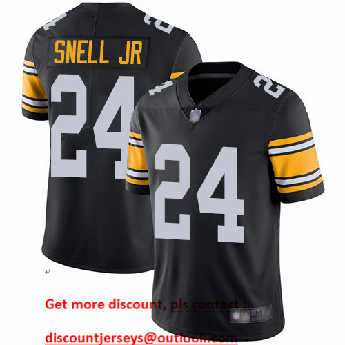 Steelers #24 Benny Snell Jr. Black Alternate Men's Stitched Football Vapor Untouchable Limited Jersey Steelers #24 Benny Snell Jr. Black Alternate Men's Stitched Football Vapor Untouchable Limited Jersey
