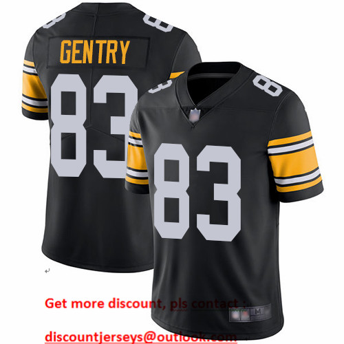 Steelers #83 Zach Gentry Black Alternate Men's Stitched Football Vapor Untouchable Limited Jersey Steelers #83 Zach Gentry Black Alternate Men's Stitched Football Vapor Untouchable Limited Jersey