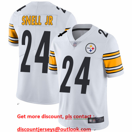 Steelers #24 Benny Snell Jr. White Men's Stitched Football Vapor Untouchable Limited Jersey Steelers #24 Benny Snell Jr. White Men's Stitched Football Vapor Untouchable Limited Jersey