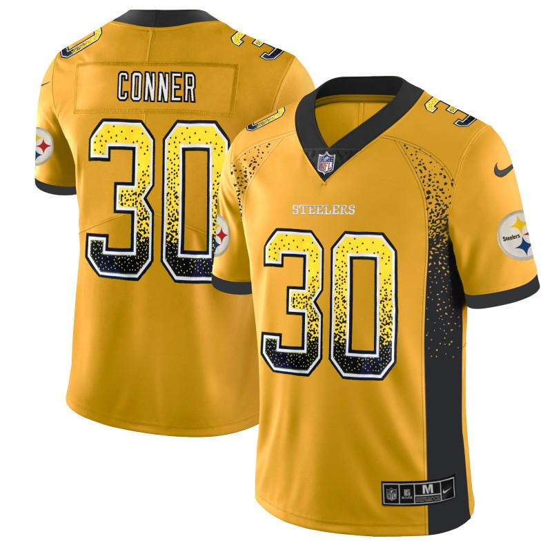 Nike Steelers #30 James Conner Black Men's Stitched NFL Limited Rush Jersey Nike Steelers #30 James Conner Black Men's Stitched NFL Limited Rush Jersey