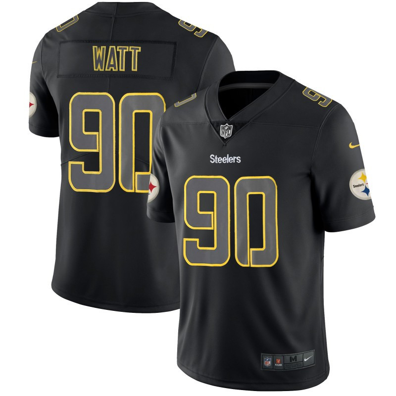 Nike Steelers 90 T.J. Watt Black Impact Rush Limited Jersey Nike Steelers 90 T.J. Watt Black Impact Rush Limited Jersey