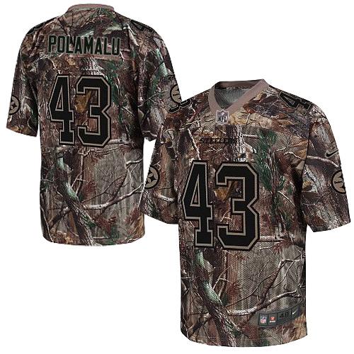 Nike Steelers #43 Troy Polamalu Camo Men's Stitched NFL Realtree Elite Jersey Nike Steelers #43 Troy Polamalu Camo Men's Stitched NFL Realtree Elite Jersey