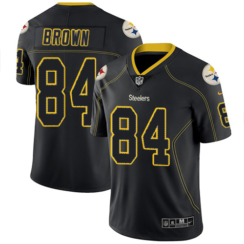 Nike Steelers #84 Antonio Brown Lights Out Black Men's Stitched NFL Limited Rush Jersey Nike Steelers #84 Antonio Brown Lights Out Black Men's Stitched NFL Limited Rush Jersey