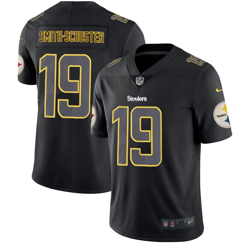 Nike Steelers 19 JuJu Smith-Schuster Black Vapor Impact Limited Jersey Nike Steelers 19 JuJu Smith-Schuster Black Vapor Impact Limited Jersey