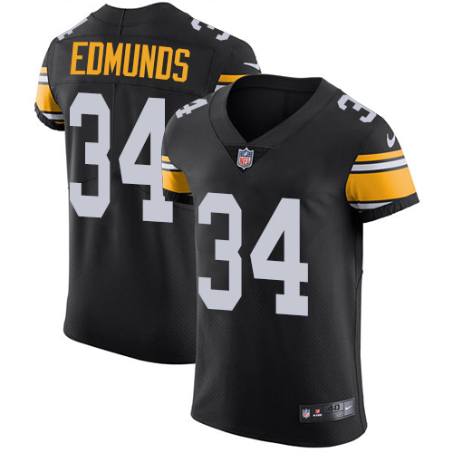 Nike Steelers #34 Terrell Edmunds Black Team Color Men's Stitched NFL Vapor Untouchable Elite Jersey Nike Steelers #34 Terrell Edmunds Black Team Color Men's Stitched NFL Vapor Untouchable Elite Jersey