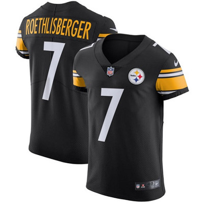Nike Steelers #7 Ben Roethlisberger Black Team Color Men's Stitched NFL Vapor Untouchable Elite Jersey Nike Steelers #7 Ben Roethlisberger Black Team Color Men's Stitched NFL Vapor Untouchable Elite Jersey
