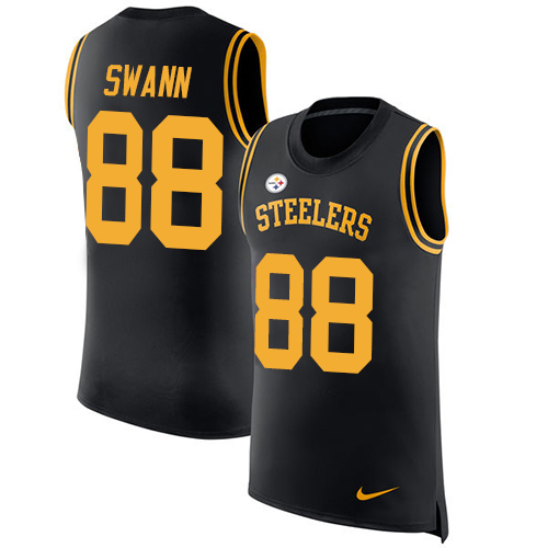 Nike Steelers #88 Lynn Swann Black Team Color Men's Stitched NFL Limited Rush Tank Top Jersey Nike Steelers #88 Lynn Swann Black Team Color Men's Stitched NFL Limited Rush Tank Top Jersey