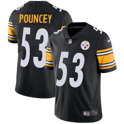 Nike Steelers #53 Maurkice Pouncey Black Team Color Men's Stitched NFL Vapor Untouchable Limited Jersey Nike Steelers #53 Maurkice Pouncey Black Team Color Men's Stitched NFL Vapor Untouchable Limited Jersey
