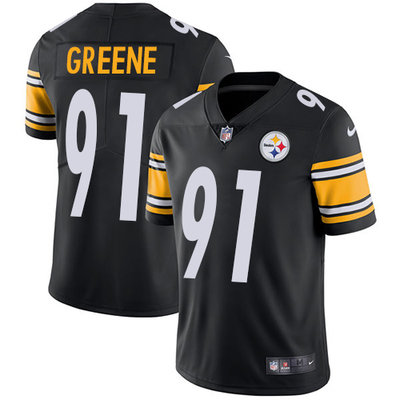 Nike Steelers #91 Kevin Greene Black Team Color Men's Stitched NFL Vapor Untouchable Limited Jersey Nike Steelers #91 Kevin Greene Black Team Color Men's Stitched NFL Vapor Untouchable Limited Jersey