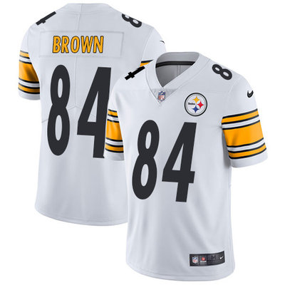 Nike Steelers #84 Antonio Brown White Men's Stitched NFL Vapor Untouchable Limited Jersey Nike Steelers #84 Antonio Brown White Men's Stitched NFL Vapor Untouchable Limited Jersey