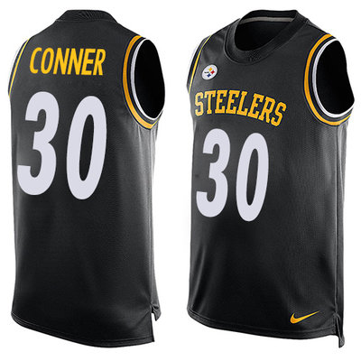 Nike Steelers #30 James Conner Black Team Color Men's Stitched NFL Limited Tank Top Jersey Nike Steelers #30 James Conner Black Team Color Men's Stitched NFL Limited Tank Top Jersey