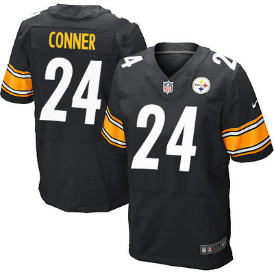 Nike Steelers #24 James Conner Black Team Color Men's Stitched NFL Elite Jersey Nike Steelers #24 James Conner Black Team Color Men's Stitched NFL Elite Jersey