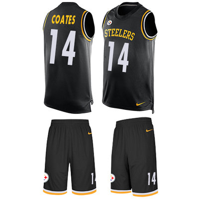 Nike Steelers #14 Sammie Coates Black Team Color Men's Stitched NFL Limited Tank Top Suit Jersey Nike Steelers #14 Sammie Coates Black Team Color Men's Stitched NFL Limited Tank Top Suit Jersey
