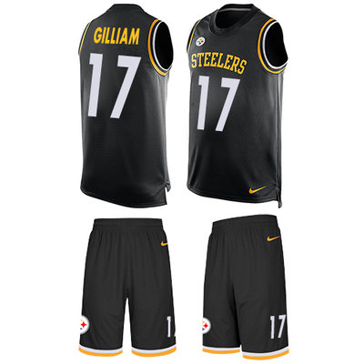 Nike Steelers #17 Joe Gilliam Black Team Color Men's Stitched NFL Limited Tank Top Suit Jersey Nike Steelers #17 Joe Gilliam Black Team Color Men's Stitched NFL Limited Tank Top Suit Jersey