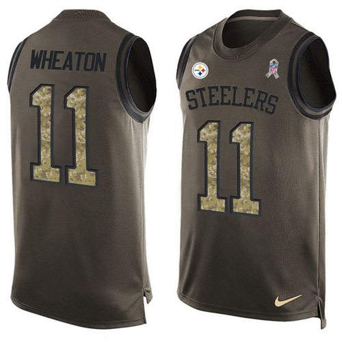 Nike Steelers #11 Markus Wheaton Green Men's Stitched NFL Limited Salute To Service Tank Top Jersey Nike Steelers #11 Markus Wheaton Green Men's Stitched NFL Limited Salute To Service Tank Top Jersey