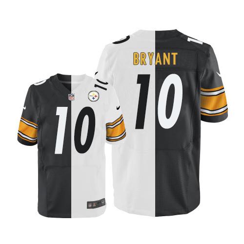Nike Steelers #10 Martavis Bryant White Black Men's Stitched NFL Elite Split Jersey Nike Steelers #10 Martavis Bryant White Black Men's Stitched NFL Elite Split Jersey
