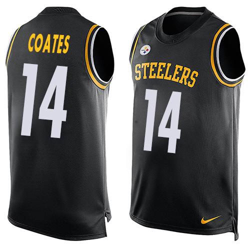 Nike Steelers #14 Sammie Coates Black Team Color Men's Stitched NFL Limited Tank Top Jersey Nike Steelers #14 Sammie Coates Black Team Color Men's Stitched NFL Limited Tank Top Jersey