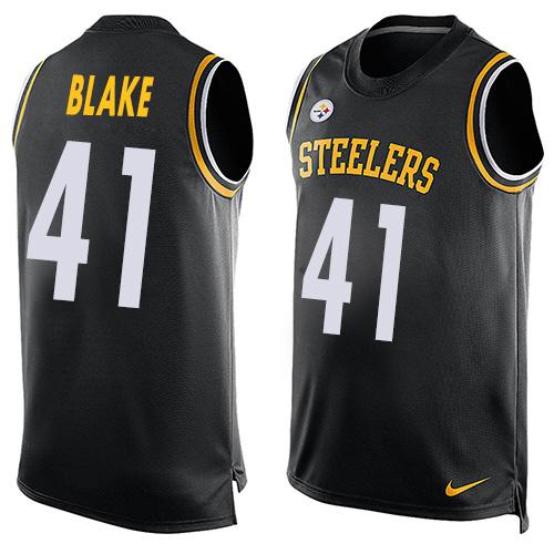 Nike Steelers #41 Antwon Blake Black Team Color Men's Stitched NFL Limited Tank Top Jersey Nike Steelers #41 Antwon Blake Black Team Color Men's Stitched NFL Limited Tank Top Jersey