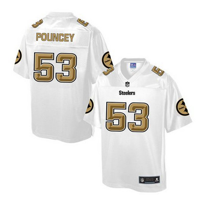 Nike Steelers #53 Maurkice Pouncey White Men's NFL Pro Line Fashion Game Jersey Nike Steelers #53 Maurkice Pouncey White Men's NFL Pro Line Fashion Game Jersey
