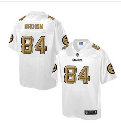 Nike Steelers #84 Antonio Brown White Men's NFL Pro Line Fashion Game Jersey Nike Steelers #84 Antonio Brown White Men's NFL Pro Line Fashion Game Jersey
