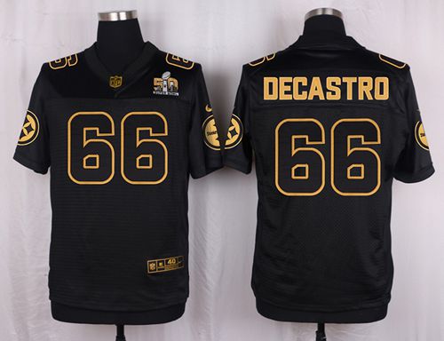 Nike Steelers #66 David DeCastro Black Men's Stitched NFL Elite Pro Line Gold Collection Jersey Nike Steelers #66 David DeCastro Black Men's Stitched NFL Elite Pro Line Gold Collection Jersey