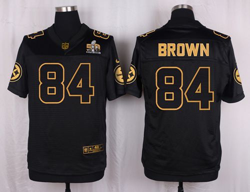 Nike Steelers #84 Antonio Brown Black Men's Stitched NFL Elite Pro Line Gold Collection Jersey Nike Steelers #84 Antonio Brown Black Men's Stitched NFL Elite Pro Line Gold Collection Jersey