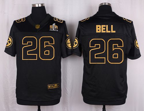 Nike Steelers #26 Le'Veon Bell Black Men's Stitched NFL Elite Pro Line Gold Collection Jersey Nike Steelers #26 Le'Veon Bell Black Men's Stitched NFL Elite Pro Line Gold Collection Jersey