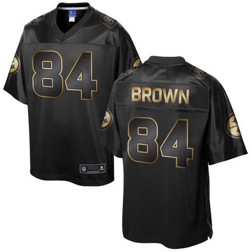 Nike Steelers #84 Antonio Brown Pro Line Black Gold Collection Men's Stitched NFL Game Jersey Nike Steelers #84 Antonio Brown Pro Line Black Gold Collection Men's Stitched NFL Game Jersey