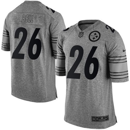 Nike Steelers #26 Le'Veon Bell Gray Men's Stitched NFL Limited Gridiron Gray Jersey Nike Steelers #26 Le'Veon Bell Gray Men's Stitched NFL Limited Gridiron Gray Jersey