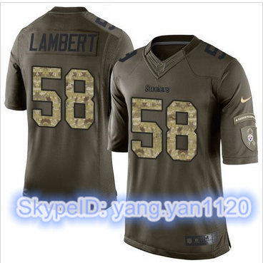 Nike Pittsburgh Steelers #58 Jack Lambert Green Men's Stitched NFL Limited Salute to Service Jersey Nike Pittsburgh Steelers #58 Jack Lambert Green Men's Stitched NFL Limited Salute to Service Jersey