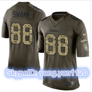 Nike Pittsburgh Steelers #88 Lynn Swann Green Men's Stitched NFL Limited Salute to Service Jersey Nike Pittsburgh Steelers #88 Lynn Swann Green Men's Stitched NFL Limited Salute to Service Jersey