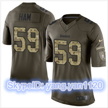 Nike Pittsburgh Steelers #59 Jack Ham Green Men's Stitched NFL Limited Salute to Service Jersey Nike Pittsburgh Steelers #59 Jack Ham Green Men's Stitched NFL Limited Salute to Service Jersey