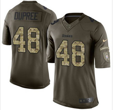 Nike Pittsburgh Steelers #48 Bud Dupree Green Men's Stitched NFL Limited Salute to Service Jersey Nike Pittsburgh Steelers #48 Bud Dupree Green Men's Stitched NFL Limited Salute to Service Jersey