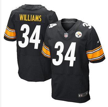 New Pittsburgh Steelers #34 DeAngelo Williams Black Team Color Men's Stitched NFL Elite Jersey New Pittsburgh Steelers #34 DeAngelo Williams Black Team Color Men's Stitched NFL Elite Jersey