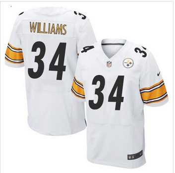 New Pittsburgh Steelers #34 DeAngelo Williams White Men's Stitched NFL Elite Jersey New Pittsburgh Steelers #34 DeAngelo Williams White Men's Stitched NFL Elite Jersey