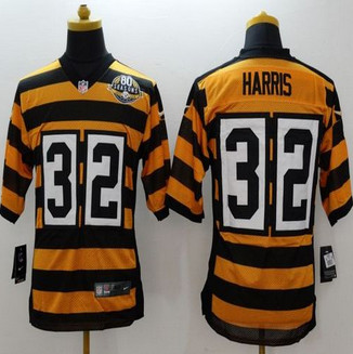 Nike Pittsburgh Steelers #32 Franco Harris Yellow Black Alternate 80TH Throwback Men's Stitched NFL Elite Jersey Nike Pittsburgh Steelers #32 Franco Harris Yellow Black Alternate 80TH Throwback Men's Stitched NFL Elite Jersey