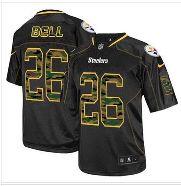 Nike Pittsburgh Steelers #26 Le'Veon Bell Black NFL Elite Camo Fashion Jersey