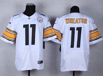 NEW Pittsburgh Steelers #11 Markus Wheaton White NFL Elite Jersey