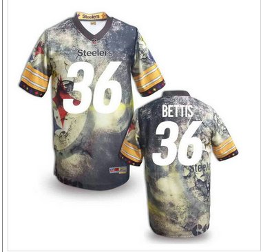 Pittsburgh Steelers #36 BETTIS Men's Stitched NFL Elite Fanatical Version Jersey (9)