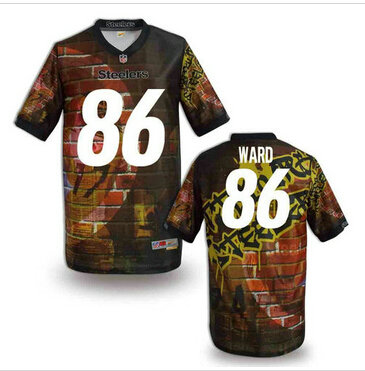 Pittsburgh Steelers #86 WARD Men's Stitched NFL Elite Fanatical Version Jersey (4)