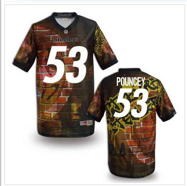 Pittsburgh Steelers #53 POUNCEY Men's Stitched NFL Elite Fanatical Version Jersey (5)