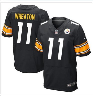 Pittsburgh Steelers #11 Markus Wheaton Black Team Color NFL Elite Jersey