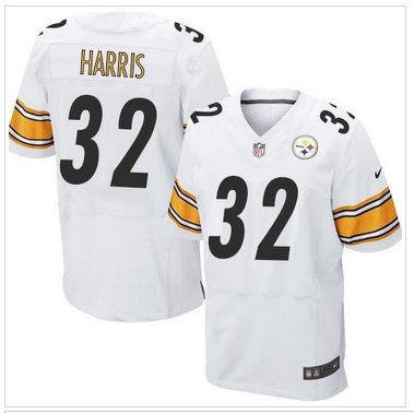 Pittsburgh Steelers #32 Franco Harris White NFL Elite Jersey