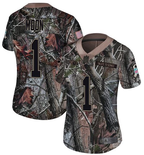 Nike Titans #1 Warren Moon Camo Women's Stitched NFL Limited Rush Realtree Jersey Nike Titans #1 Warren Moon Camo Women's Stitched NFL Limited Rush Realtree Jersey