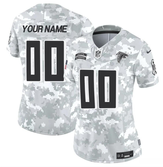 Women's Atlanta Falcons Active Player Custom 2024 F.U.S.E Arctic Camo Salute To Service Limited Stitched Football Jersey(Run Small) Women's Atlanta Falcons Active Player Custom 2024 F.U.S.E Arctic Camo Salute To Service Limited Stitched Football Jersey(Run Small)