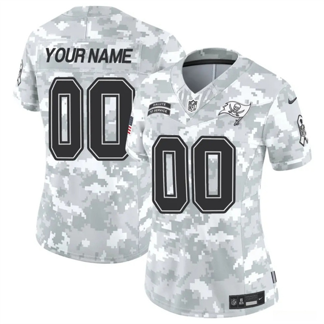 Women's Tampa Bay Buccaneers Active Player Custom 2024 F.U.S.E Arctic Camo Salute To Service Limited Stitched Football Jersey(Run Small) Women's Tampa Bay Buccaneers Active Player Custom 2024 F.U.S.E Arctic Camo Salute To Service Limited Stitched Football Jersey(Run Small)
