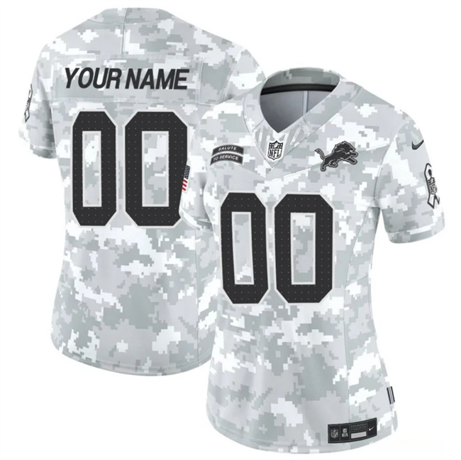 Women's Active Player Custom 2024 F.U.S.E Arctic Camo Salute To Service Limited Stitched Jersey(Run Small) Women's Active Player Custom 2024 F.U.S.E Arctic Camo Salute To Service Limited Stitched Jersey(Run Small)