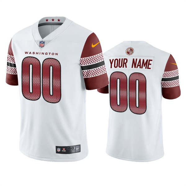 Custom women Washington Commanders Customized White Vapor Untouchable Stitched Jersey Custom women Washington Commanders Customized White Vapor Untouchable Stitched Jersey